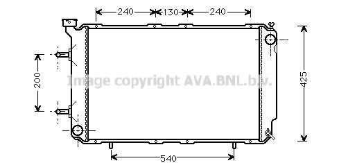 AVA QUALITY COOLING Radiaator,mootorijahutus SU2032